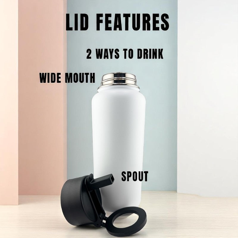 EMS & EMT 32 oz MagSafe Tumbler – White | Magnetic Phone Holder & Dual UVDTF 3D Permastickers by EnduroSip