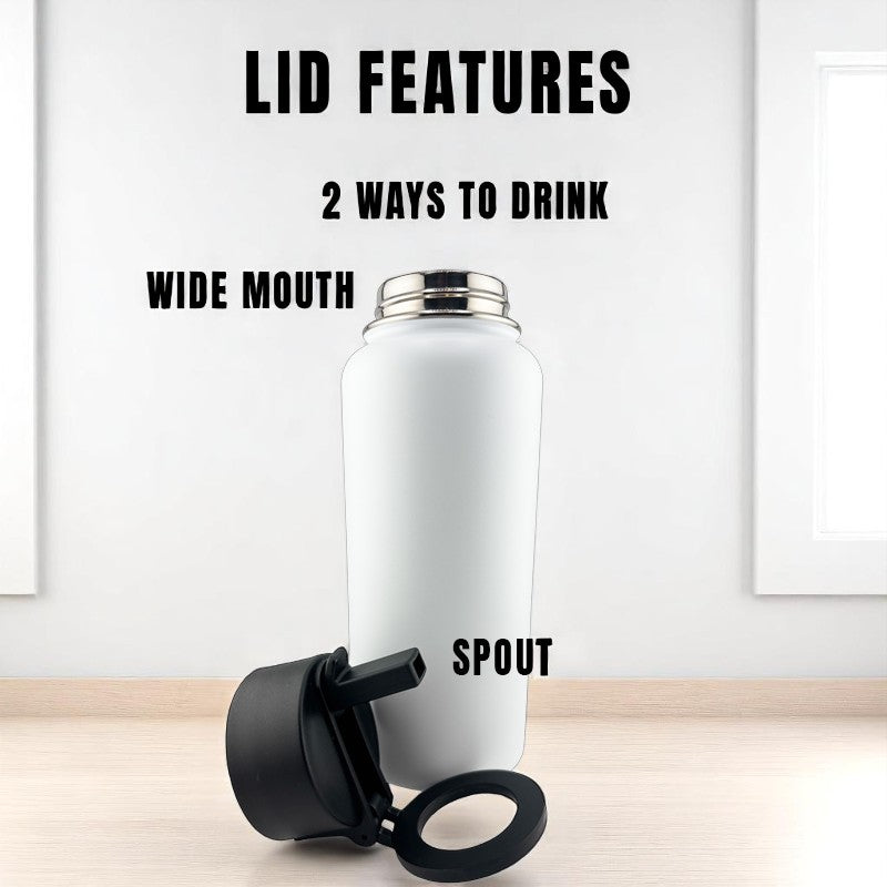 32oz Magsafe Stainless Steel, Double Wall Vacuum Insulated Phone Holder, Tripod Thermos Water Bottle