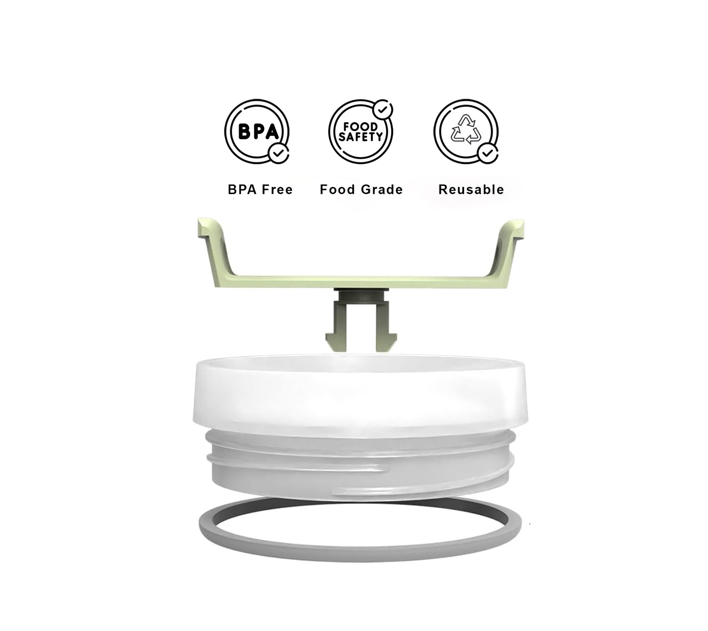 40 Oz Tumbler Replacement Lid fits Quencher H1.0