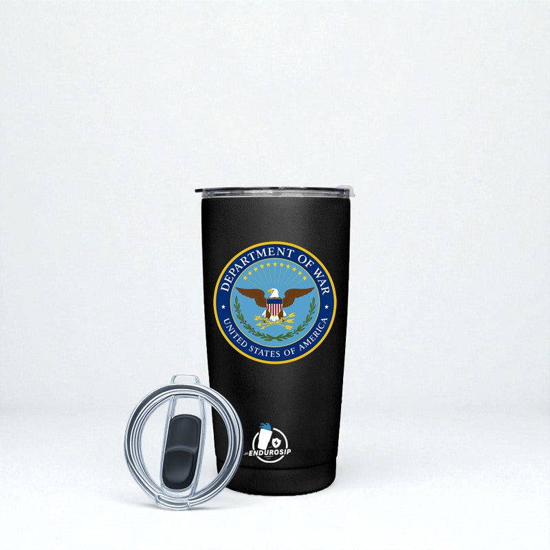 Department of War – Limited Edition 20oz Stainless Steel Tumbler | EnduroSip™ Insulated Cup Available in Blue Black White