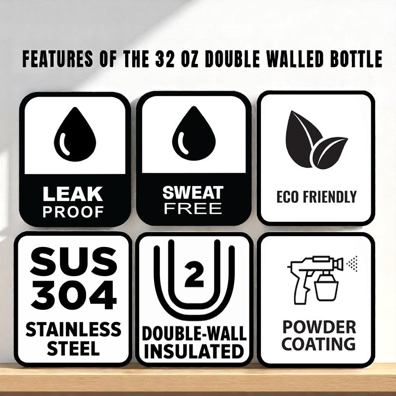 🕹️ Fortnite x Minecraft 32 oz MagSafe Stainless Steel Tumbler – Dual-Sided 3D UVDTF Design (Black Edition)