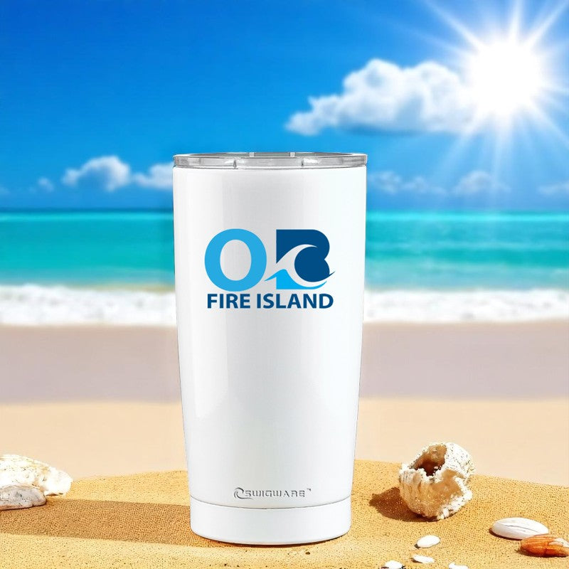 Ocean Beach Fire Island OB Wave 20 oz Stainless Steel Tumbler