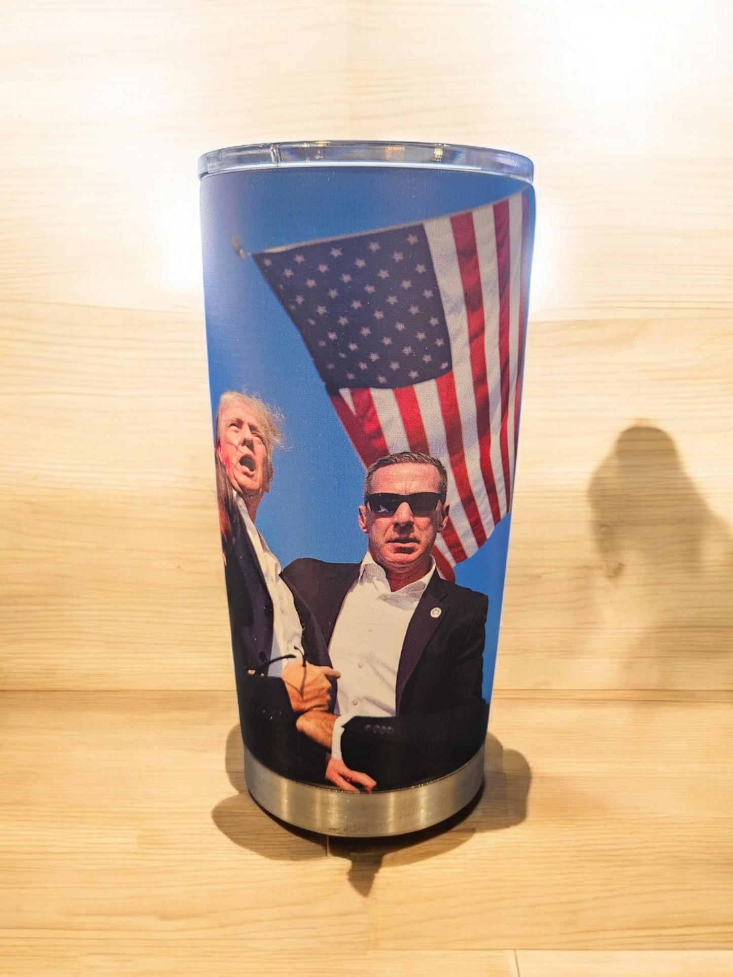 DONALD J TRUMP Assassination Attempt 20 oz Stainelss Steel Tumbler Keep Hot Keep Cold