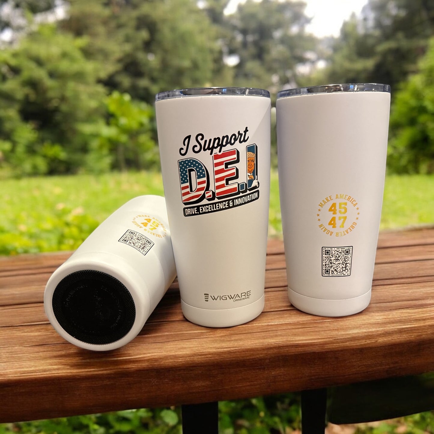 DEI Diversity Equity Inclusion President Donald Trump 20 oz Stainless Steel Tumbler