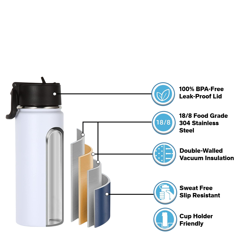 16 oz K-Pop Rumi Water Bottle – Premium Stainless Steel + UVDTF 3D Sticker