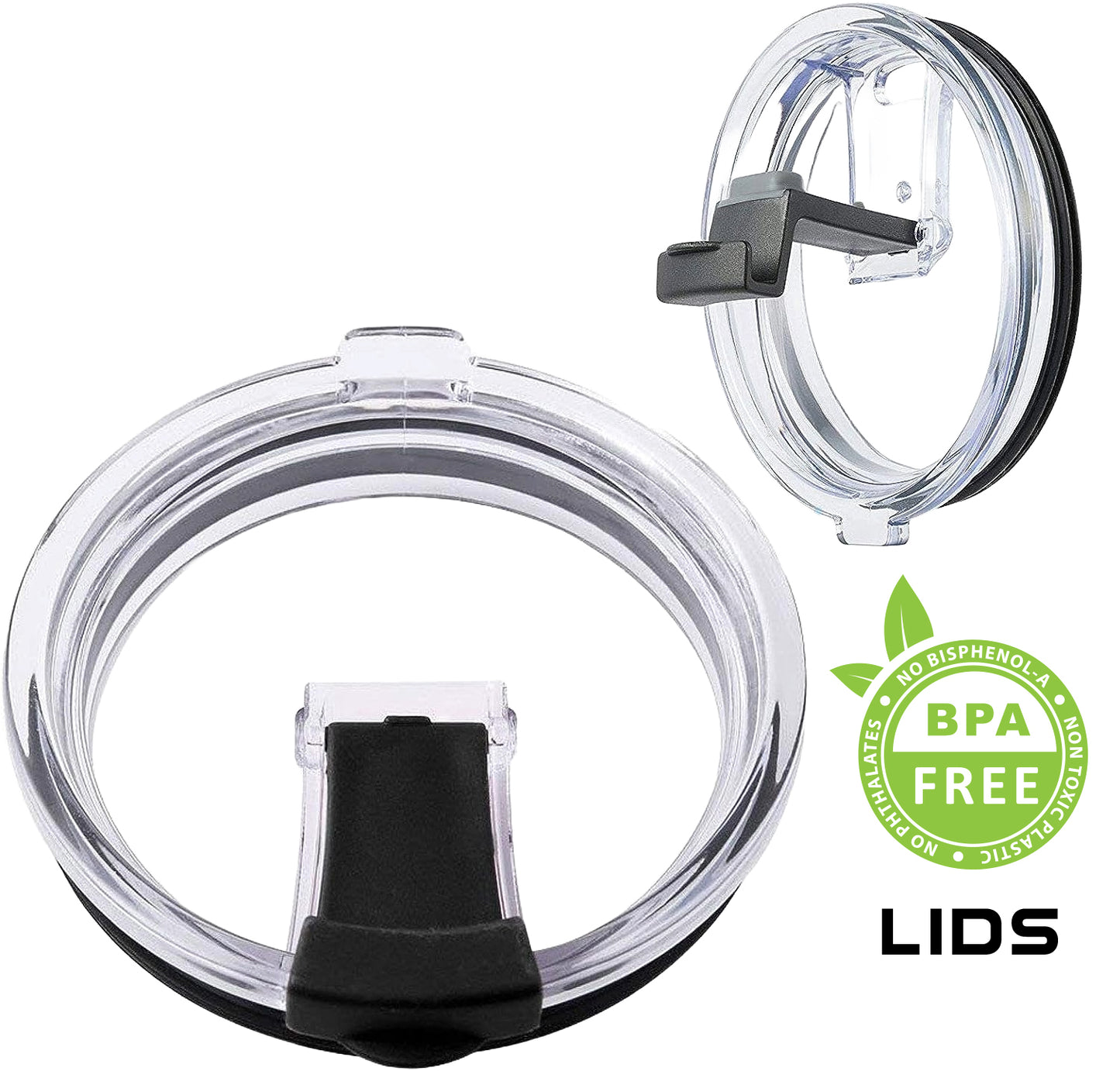 30 OZ Tumbler Lids Flipping Lid Spill-proof Splash Resistant Lids Covers for Tumblers Cups