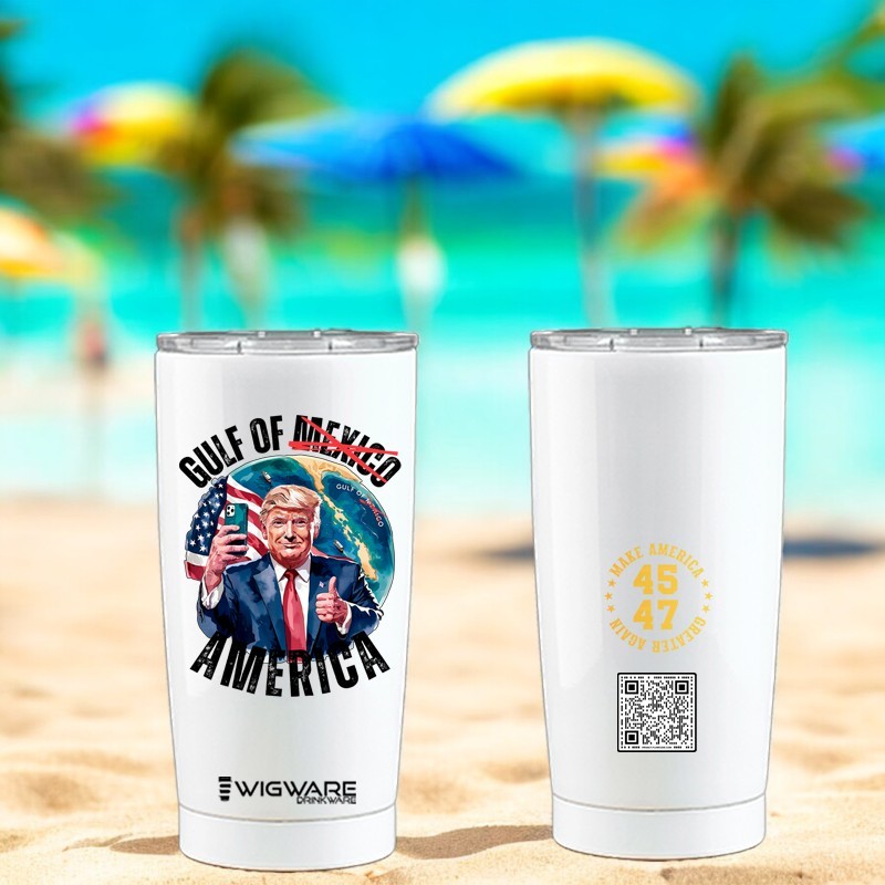 Gulf of America President Donald Trump 20 oz Stainless Steel Tumbler