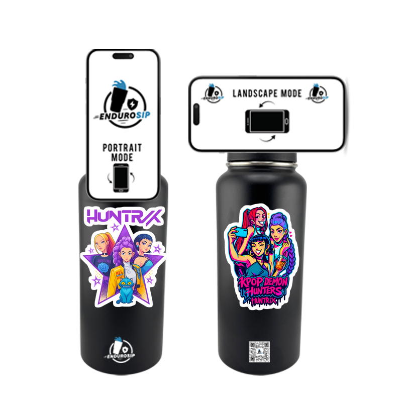 32 oz MagSafe Stainless Steel Tumbler – KPOP Demon Hunters x Huntrix Edition | EnduroSip Magnetic Phone Mount