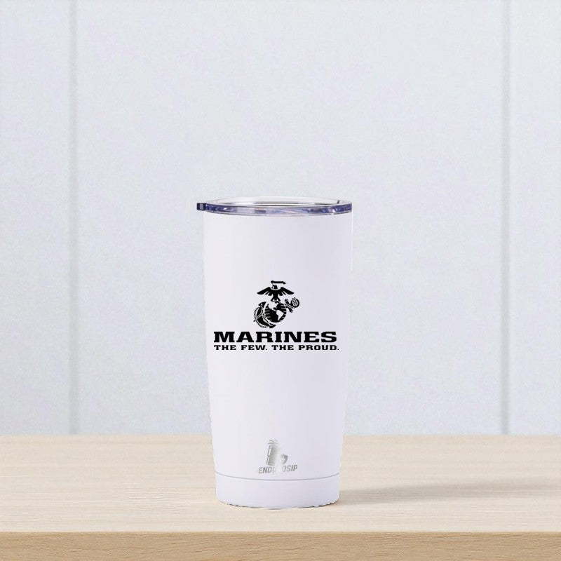 20 oz U.S. Marines Tumbler – “The Few. The Proud.” Emblem Design | EnduroSip™ Armed Forces Collection