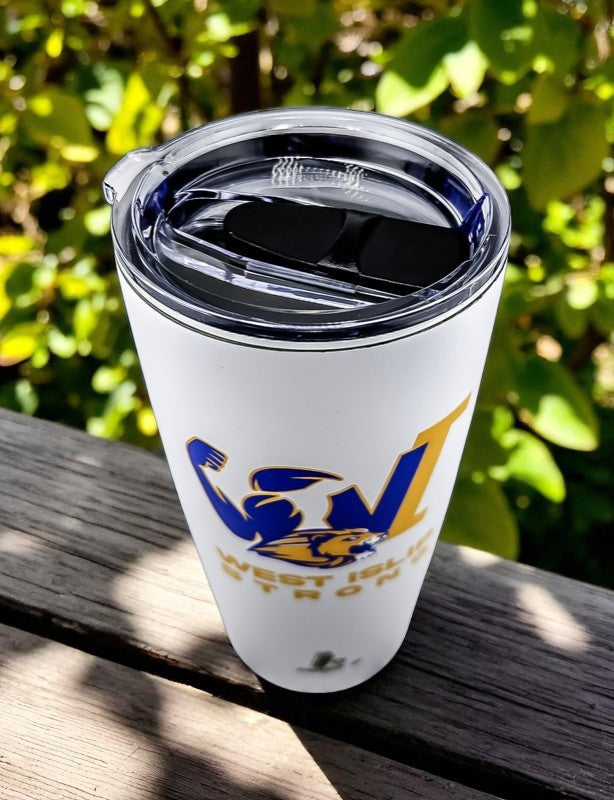 West Islip Strong 20 oz Stainless Steel Tumbler Vacuum Insulated New Edition 2025