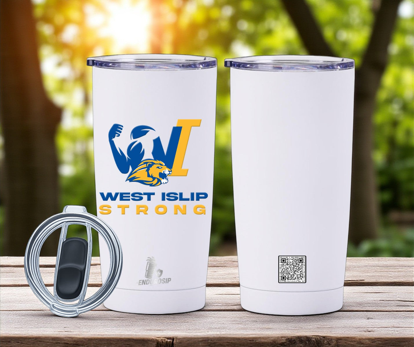 West Islip Strong 20 oz Stainless Steel Tumbler Vacuum Insulated New Edition 2025