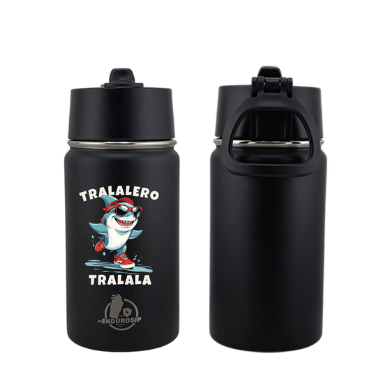 EnduroSip® 12 oz Water Bottle – Tralalero Tralala Italian Brainrot | Black,  Blue & Pink  UVDTF 3D Permasticker
