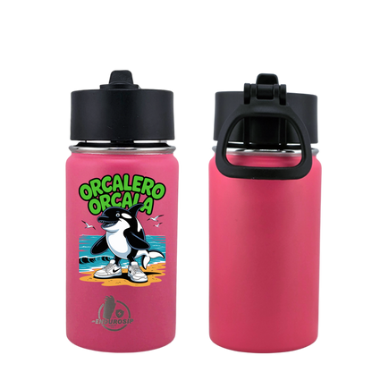 EnduroSip® 12 oz Water Bottle – Orcalero Orcala Italian Brainrot | Black, Blue, White & Pink UVDTF 3D Permasticker