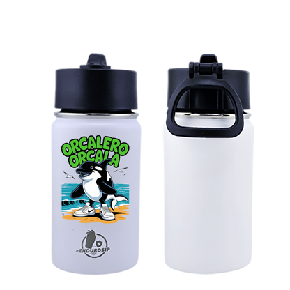 EnduroSip® 12 oz Water Bottle – Orcalero Orcala Italian Brainrot | Black, Blue, White & Pink UVDTF 3D Permasticker