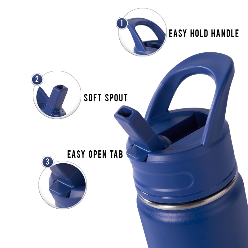 12 oz Kids Water Bottle Tumbler – Roblox-Inspired Front & Back | UVDTF 3D Permasticker | Leak-Proof, Insulated, Stainless Steel