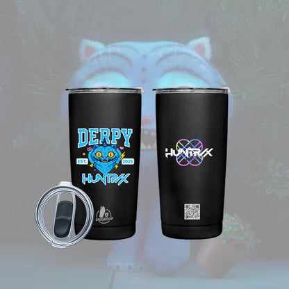 DERPY • K-POP Demon Hunters Huntr/x™ – 20 oz Stainless Steel Tumbler (Front & Back UVDTF 3D Permasticker Artwork)