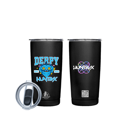 DERPY • K-POP Demon Hunters Huntr/x™ – 20 oz Stainless Steel Tumbler (Front & Back UVDTF 3D Permasticker Artwork)