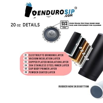 20 oz U.S. Air Force Tumbler – Official Emblem Design | EnduroSip™ Armed Forces Collection