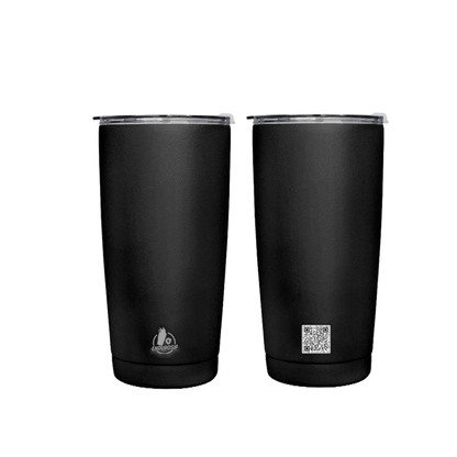 EnduroSip™ 20 oz Stainless Steel Tumbler | Double-Wall Vacuum Insulated | Black or White | MOQ 1