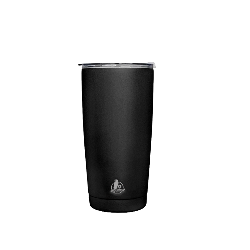 EnduroSip™ 20 oz Stainless Steel Tumbler | Double-Wall Vacuum Insulated | Black or White | MOQ 1