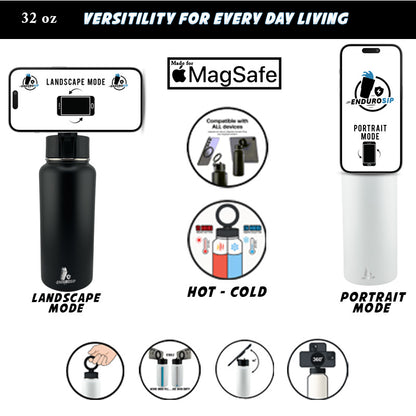 Charlie Kirk Tribute – 32 oz MagSafe™ Tumbler Phone Holder Tripod Edition