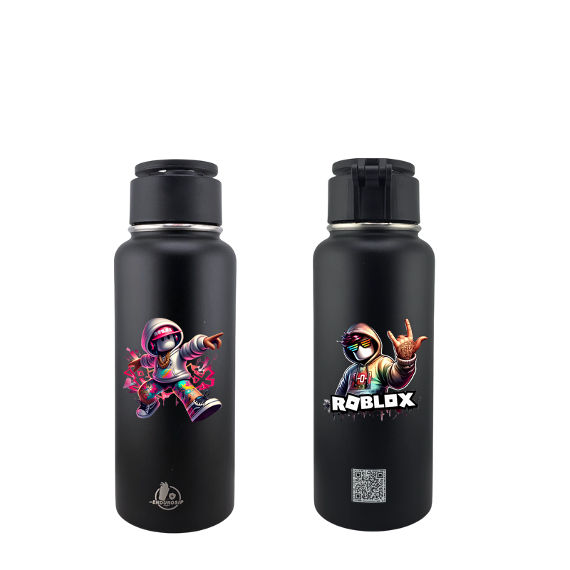 Roblox 32 oz MagSafe Phone-Holder Water Bottle – Double-Sided 3D UVDTF Permastickers | Vacuum Insulated | EnduroSip