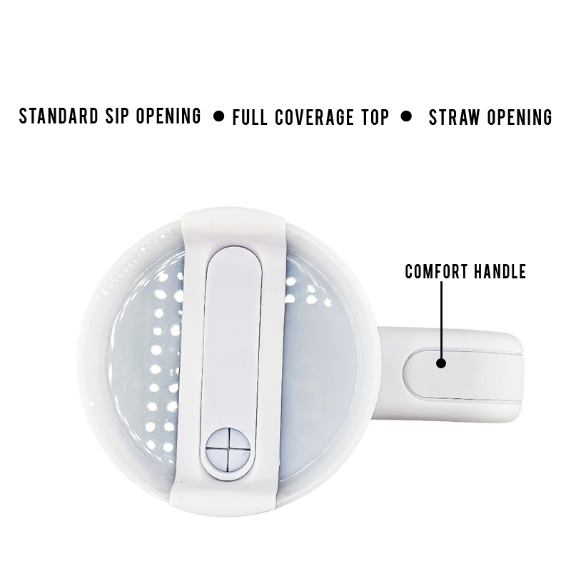 14 oz Stainless Steel Tumbler With Handle – Frozen-Inspired | Single-Sided Double UVDTF 3D Permastickers | Vacuum Insulated & BPA-Free