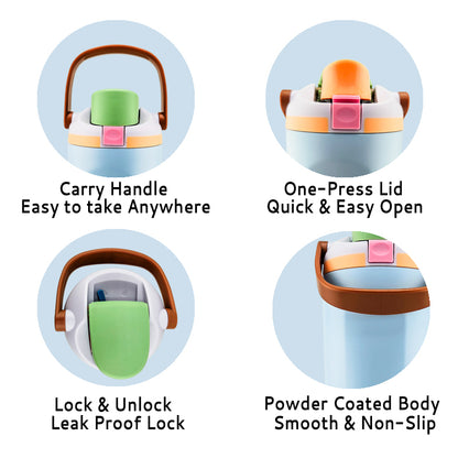 30 oz Lock Lid Handheld Stainless Steel Tumbler with Handle & Straw – EnduroSip