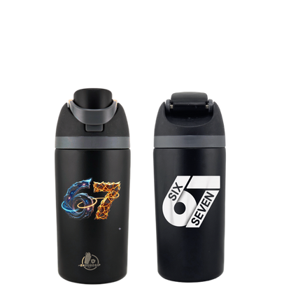 67 Six Seven Fruit Bottle – 16 oz Dual-Sip Tumbler | Double-Sided 3D UVDTF Permastickers