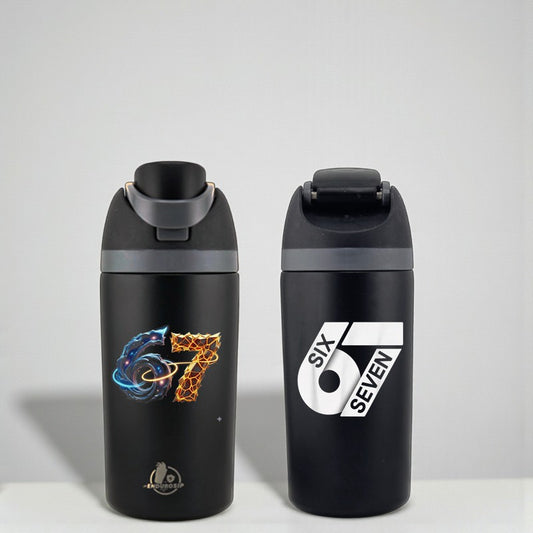 67 Six Seven Fruit Bottle – 16 oz Dual-Sip Tumbler | Double-Sided 3D UVDTF Permastickers