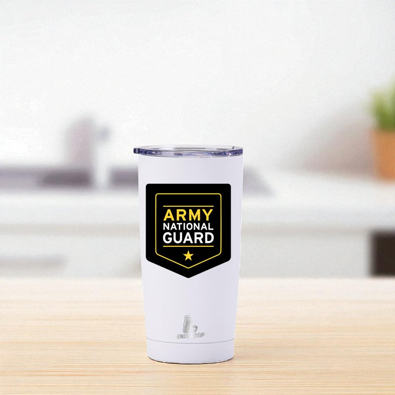 20 oz Army National Guard Tumbler – Military Emblem Design | EnduroSip™ Armed Forces Collection
