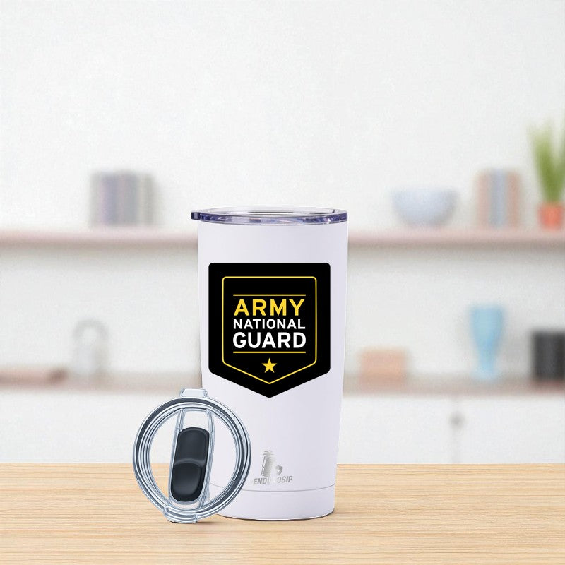 20 oz Army National Guard Tumbler – Military Emblem Design | EnduroSip™ Armed Forces Collection