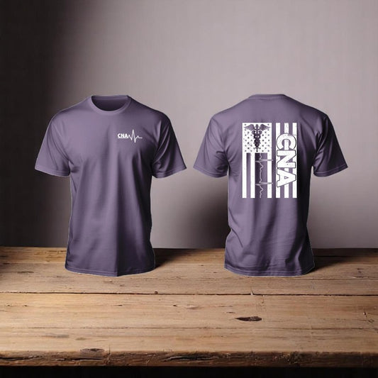 Short Sleeve CNA T-Shirt Purple