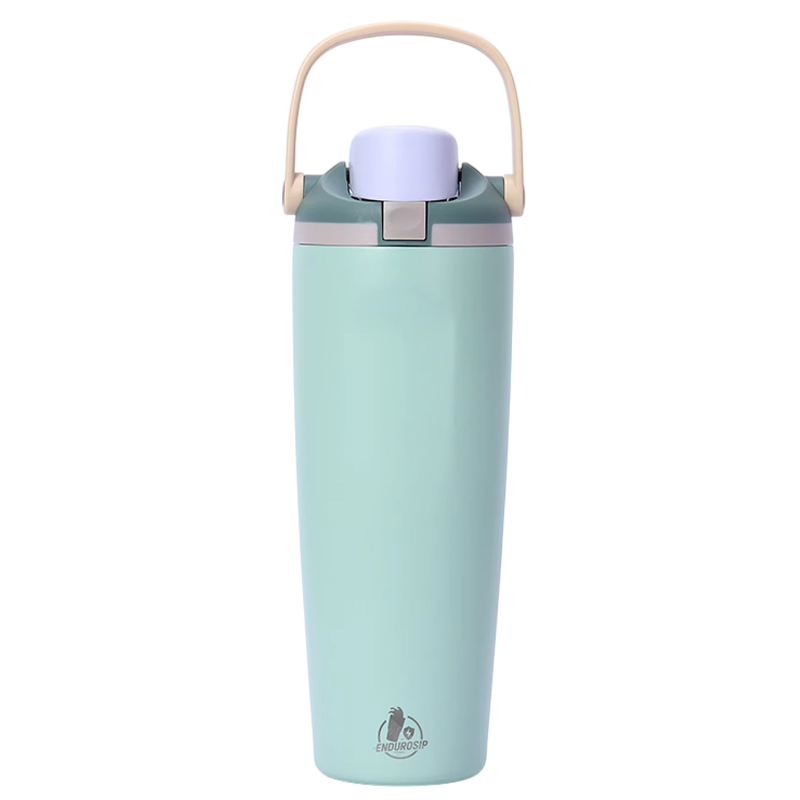30 oz Lock Lid Handheld Stainless Steel Tumbler with Handle & Straw – EnduroSip