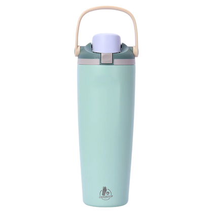 30 oz Lock Lid Handheld Stainless Steel Tumbler with Handle & Straw – EnduroSip