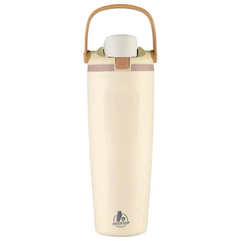 30 oz Lock Lid Handheld Stainless Steel Tumbler with Handle & Straw – EnduroSip