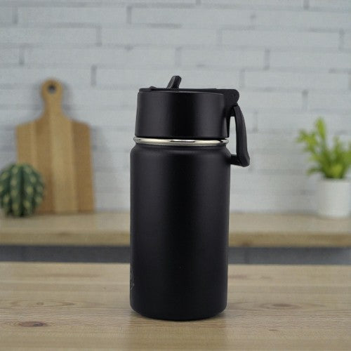 12 oz Kids K-POP Inspired Water Bottle – White | Front & Back UVDTF 3D Design