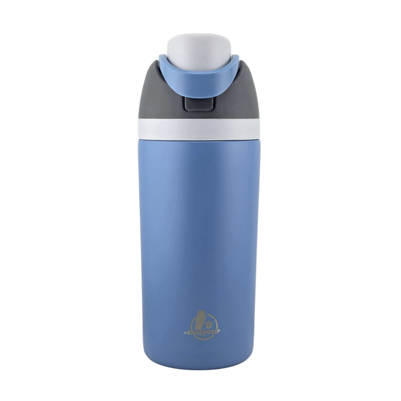 EnduroSip Kids Fruit Bottle Insulated Stainless Steel Water Bottle with Straw for Sports, Travel, and School, BPA-Free Sports Water Bottle, 16 oz