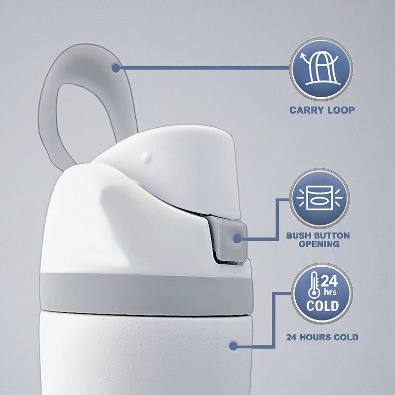 16 oz K-Pop Kids Fruit Bottle – Double-Sided UVDTF 3D Permasticker Design | Huntrix Character Edition | Leak-Proof & Kid-Friendly