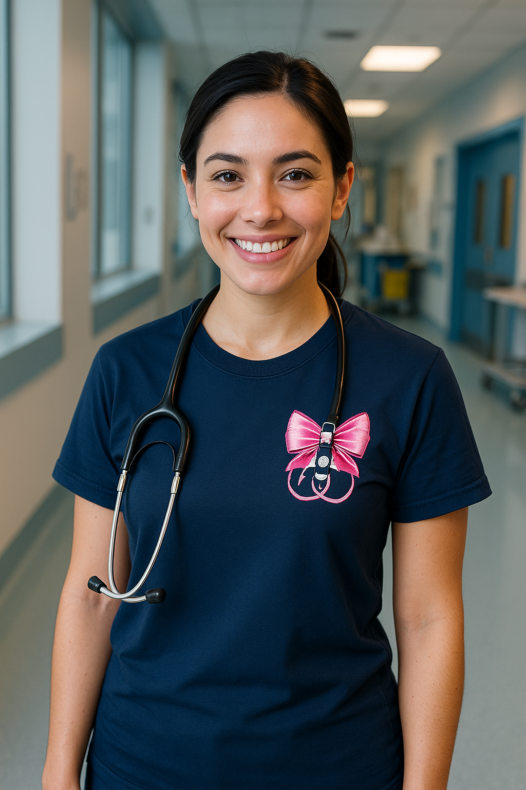 Registered Nurse Short Sleeve RN T-Shirt Navy Blue