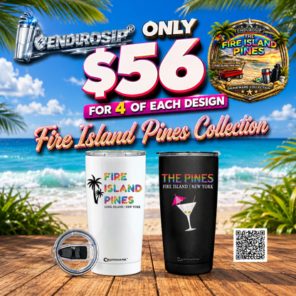 Fire Island Pines Drinkware Big Deal Bundle – 4 of Each Design for Only $56!