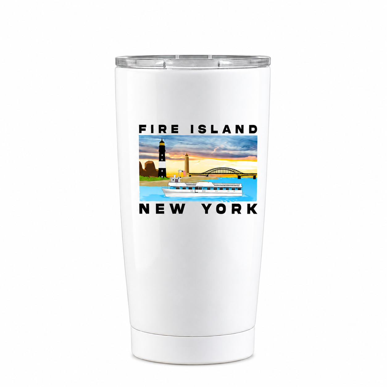 Fire Island Great South Bay 20 oz Stainless Steel Tumbler