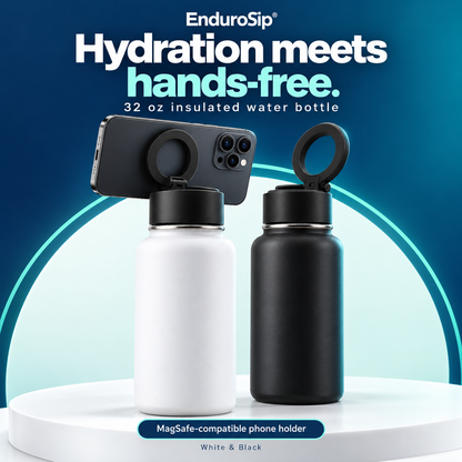 EnduroSip® 32 oz MagSafe-Compatible Phone Holder Insulated Water Bottle