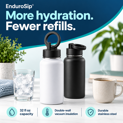 EnduroSip® 32 oz MagSafe-Compatible Phone Holder Insulated Water Bottle