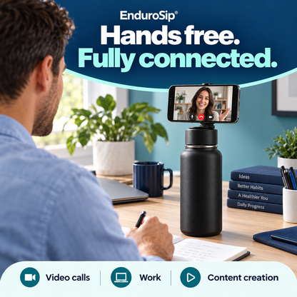 EnduroSip® 32 oz MagSafe-Compatible Phone Holder Insulated Water Bottle