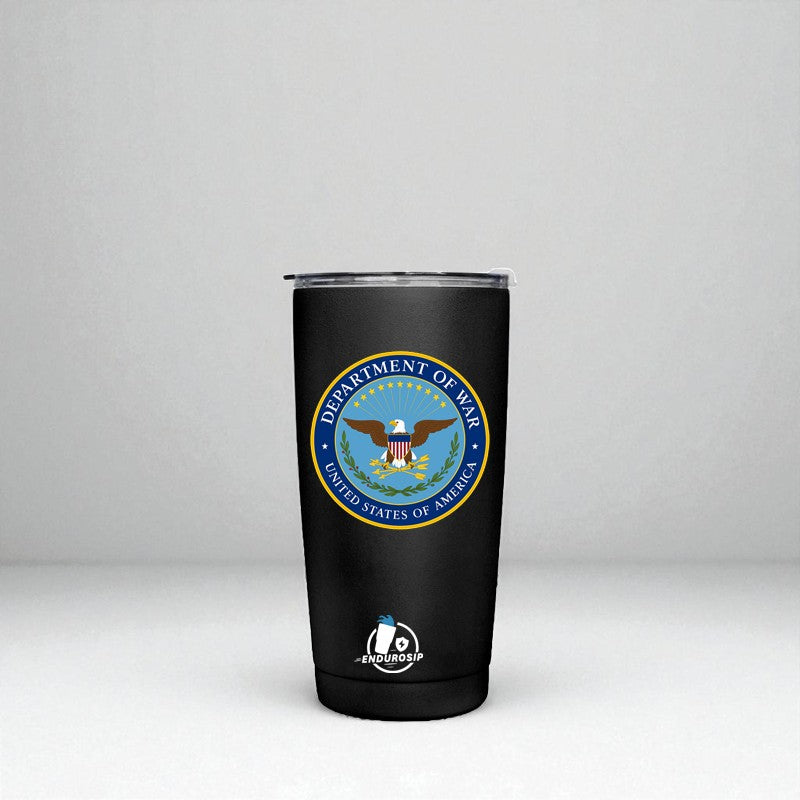 Department of War – Limited Edition 20oz Stainless Steel Tumbler | EnduroSip™ Insulated Cup Available in Blue Black White