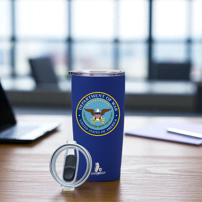 Department of War – Limited Edition 20oz Stainless Steel Tumbler | EnduroSip™ Insulated Cup Available in Blue Black White