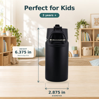 EnduroSip® 12 oz Kids Insulated Stainless Steel Water Bottle with Straw