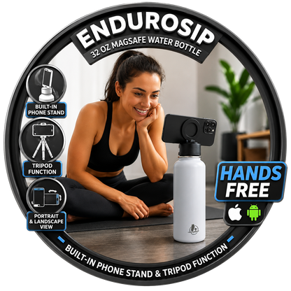 EnduroSip® 32 oz MagSafe Magnetic Phone Mount Water Bottle