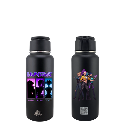 Endurosip 32 oz MagSafe Phone Holder Tumbler – K-Pop Demon Hunters Huntrx (Zoey • Mira • Rumi) | UVDTF 3D Permastickers